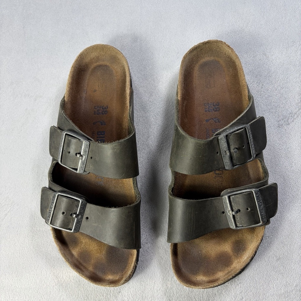 BIRKENSTOCK ARIZONA Brown TWO STRAP SANDALS Size 38